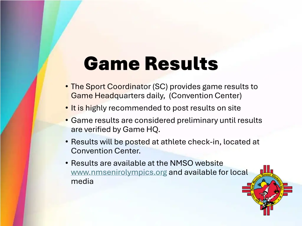 game results