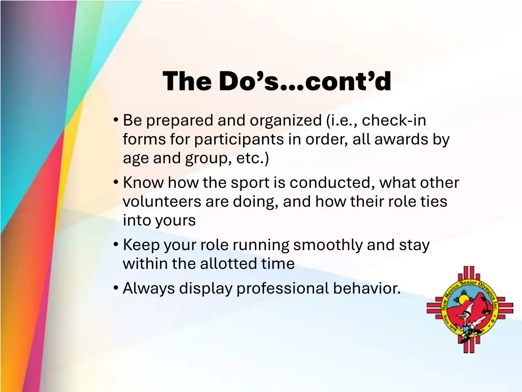 the do s cont d