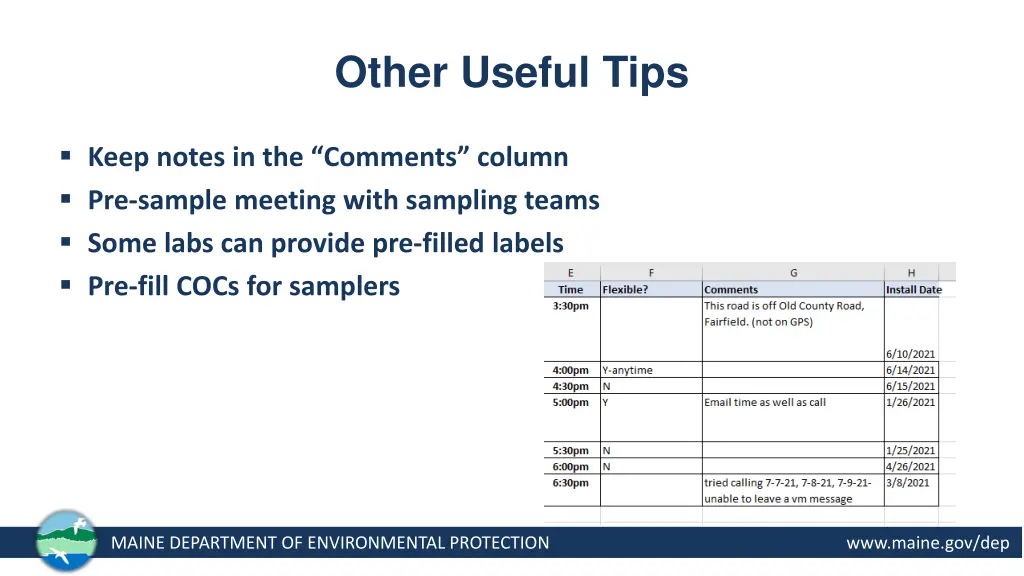 other useful tips