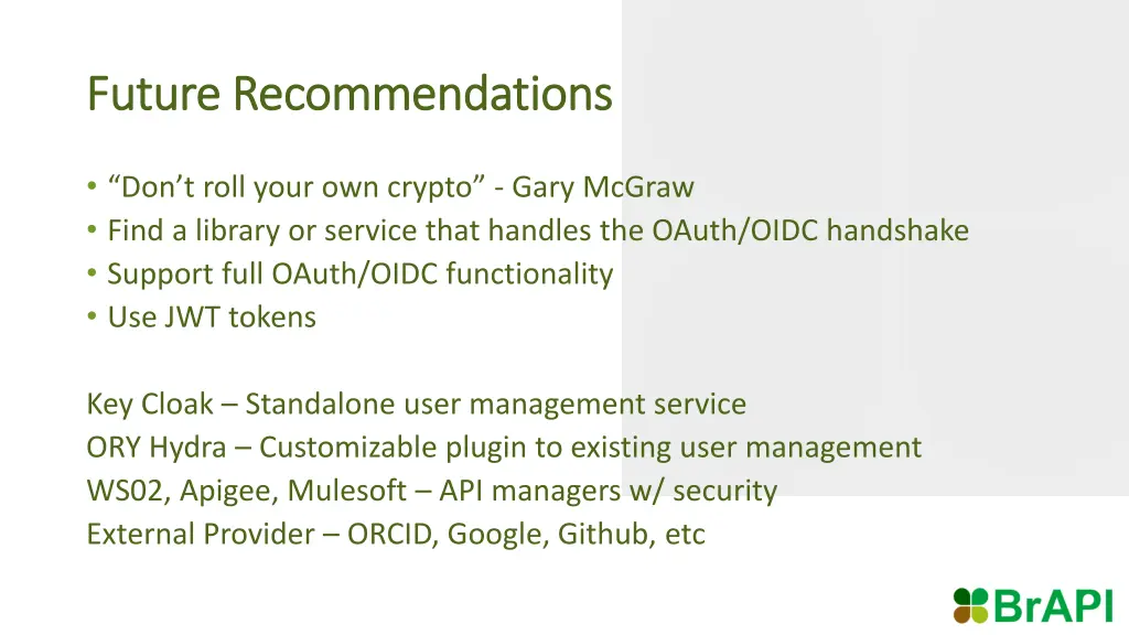 future recommendations future recommendations