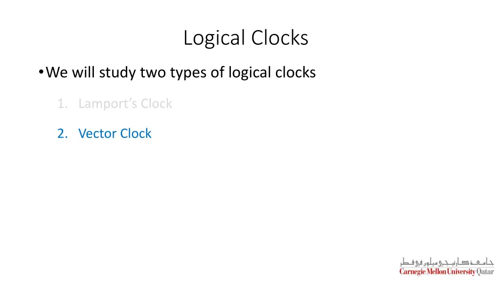 logical clocks
