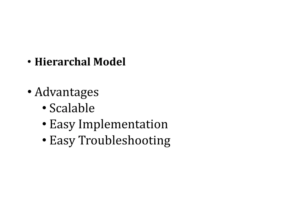 hierarchal model