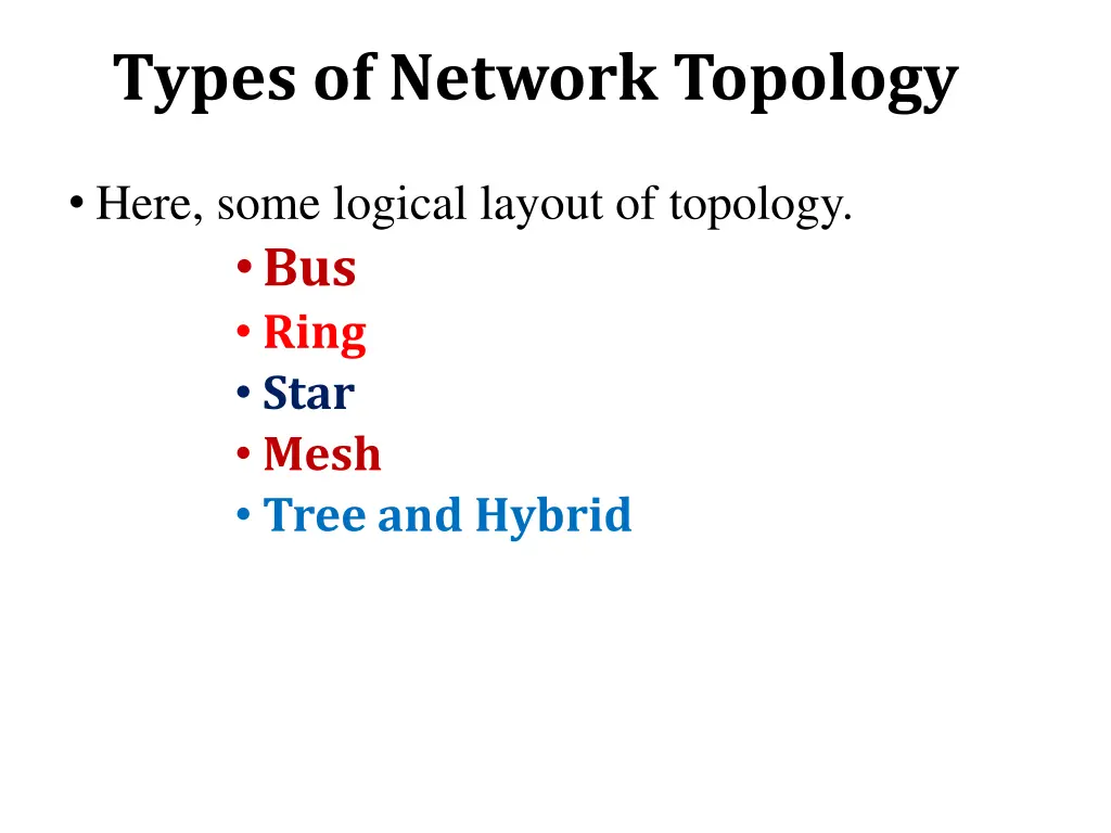 types of network topology
