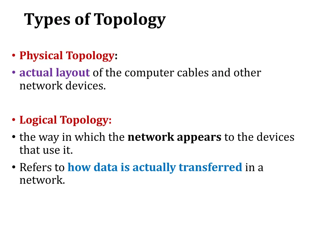 types of topology