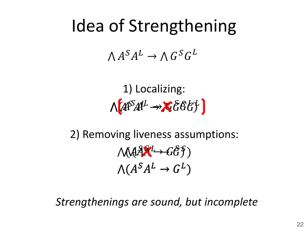 idea of strengthening