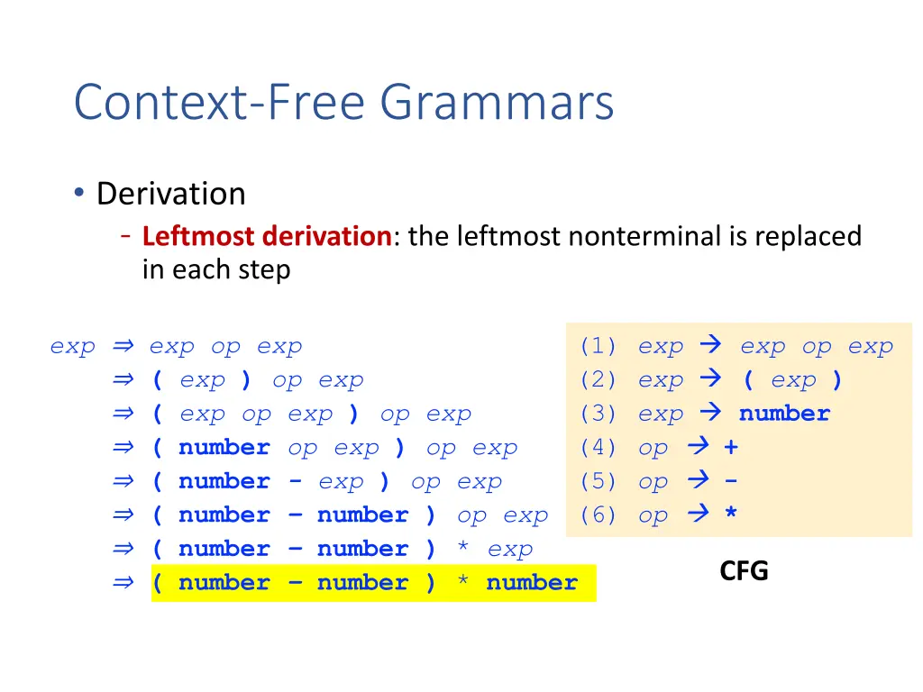context free grammars 4