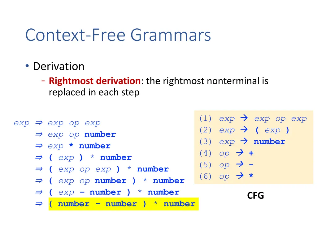 context free grammars 5