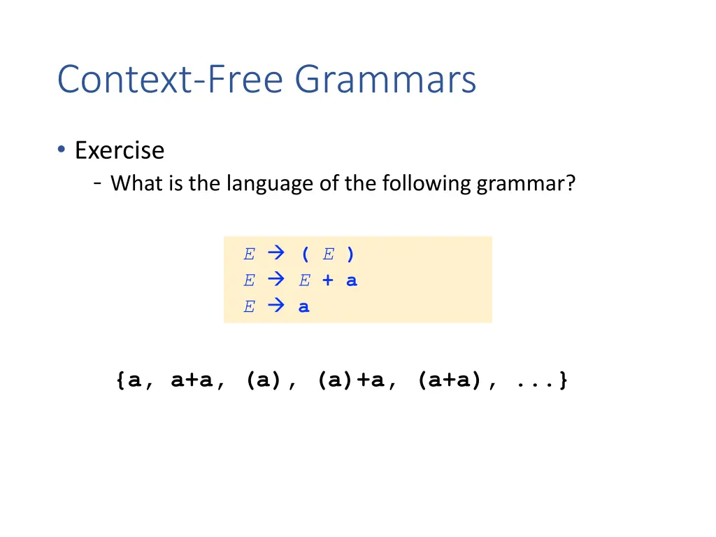 context free grammars 9