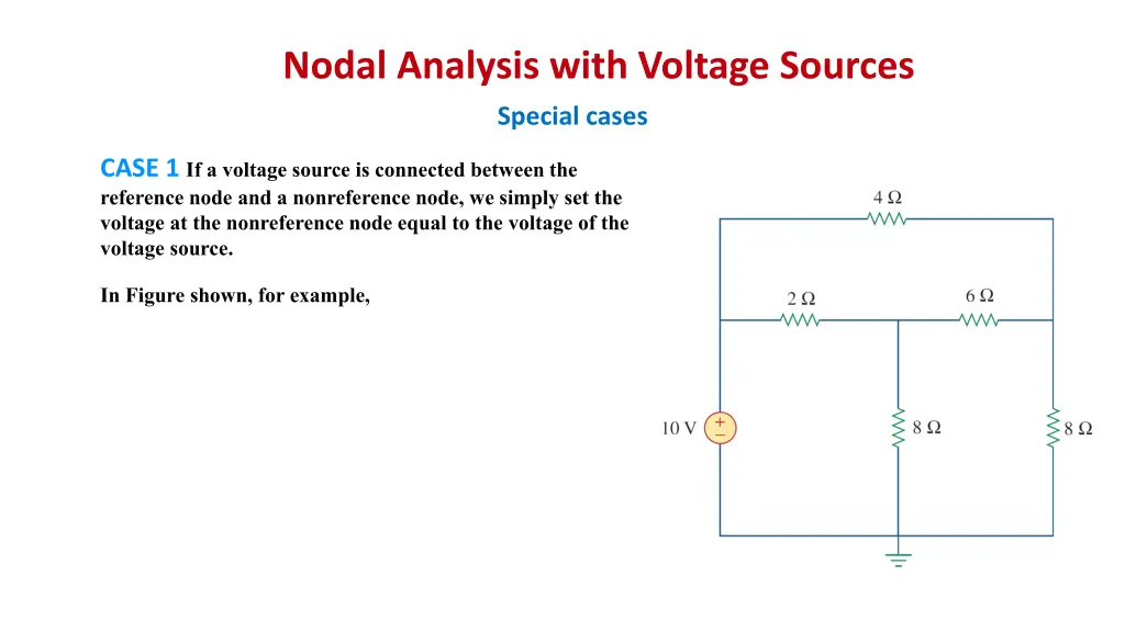 nodal analysis with voltage sources 1