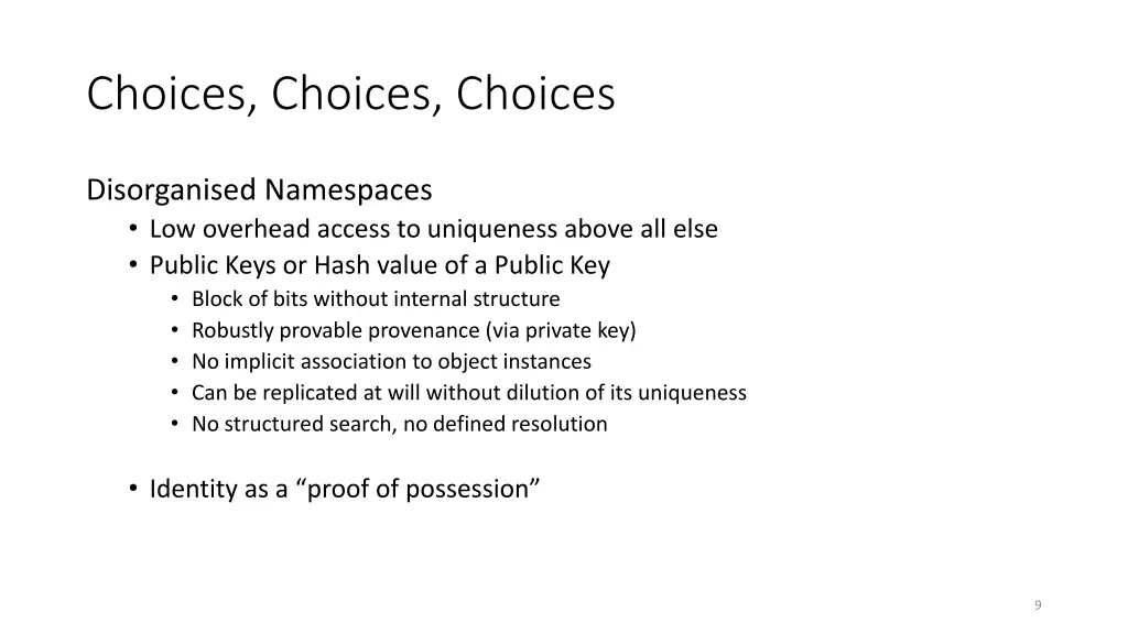 choices choices choices