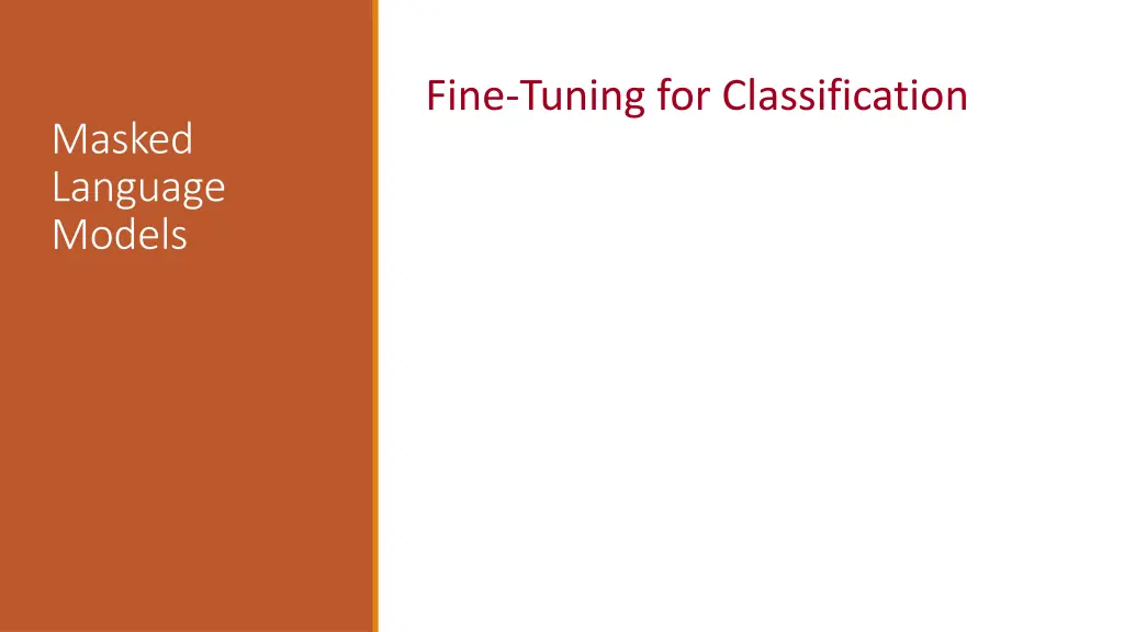 fine tuning for classification 1