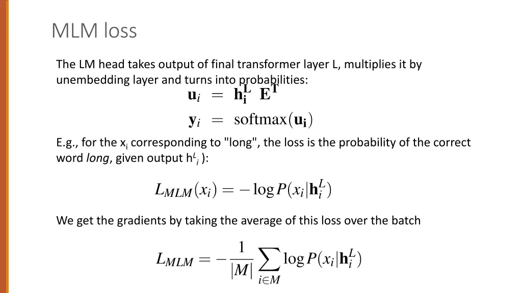 mlm loss