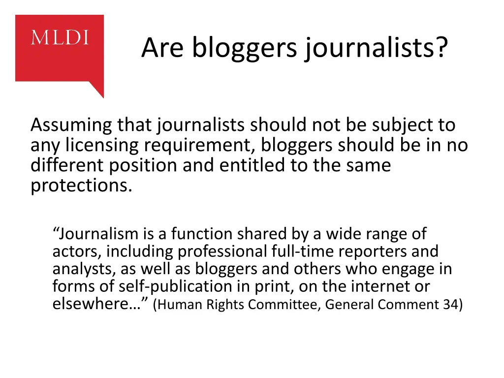 are bloggers journalists