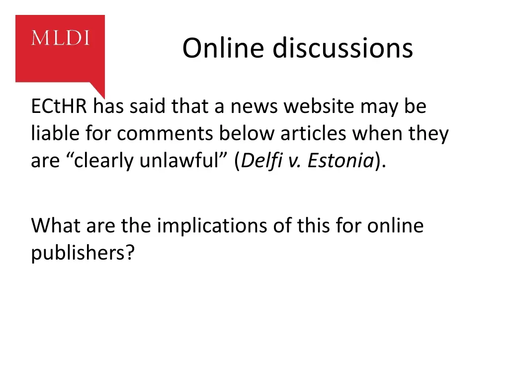 online discussions