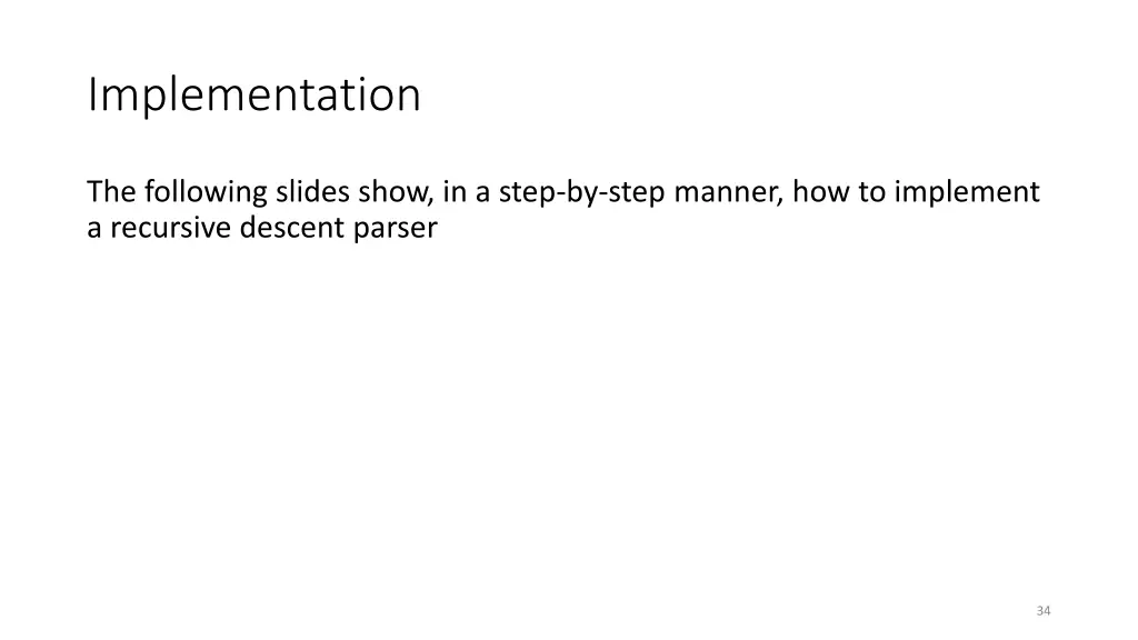 implementation