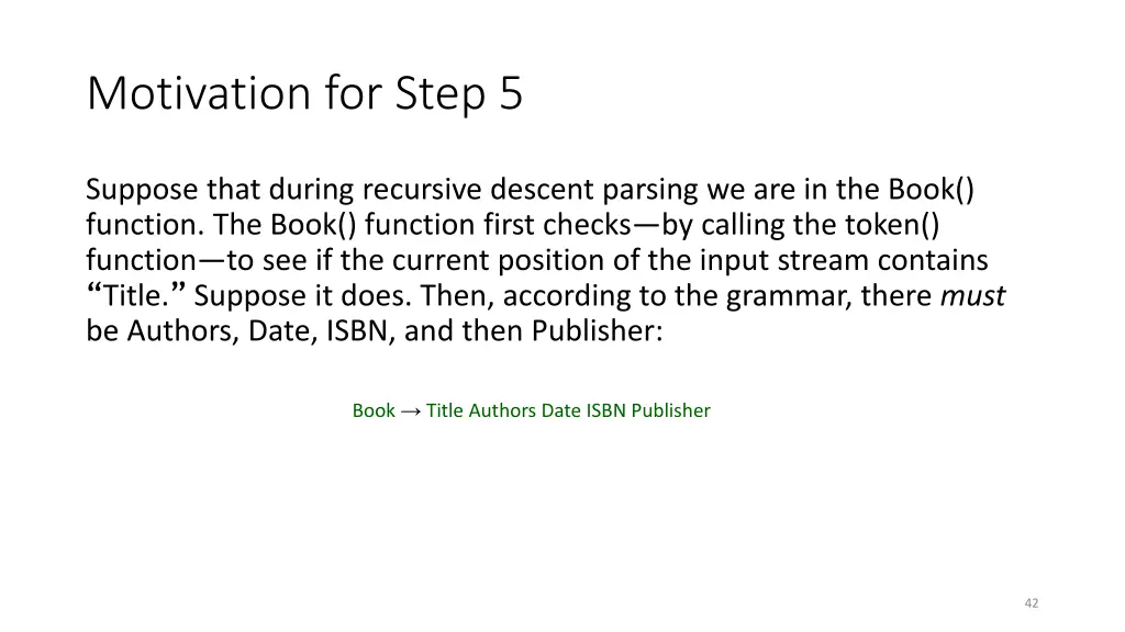 motivation for step 5