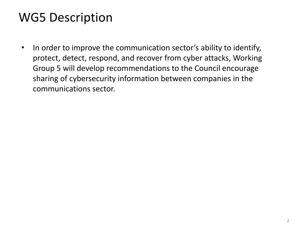 wg5 description