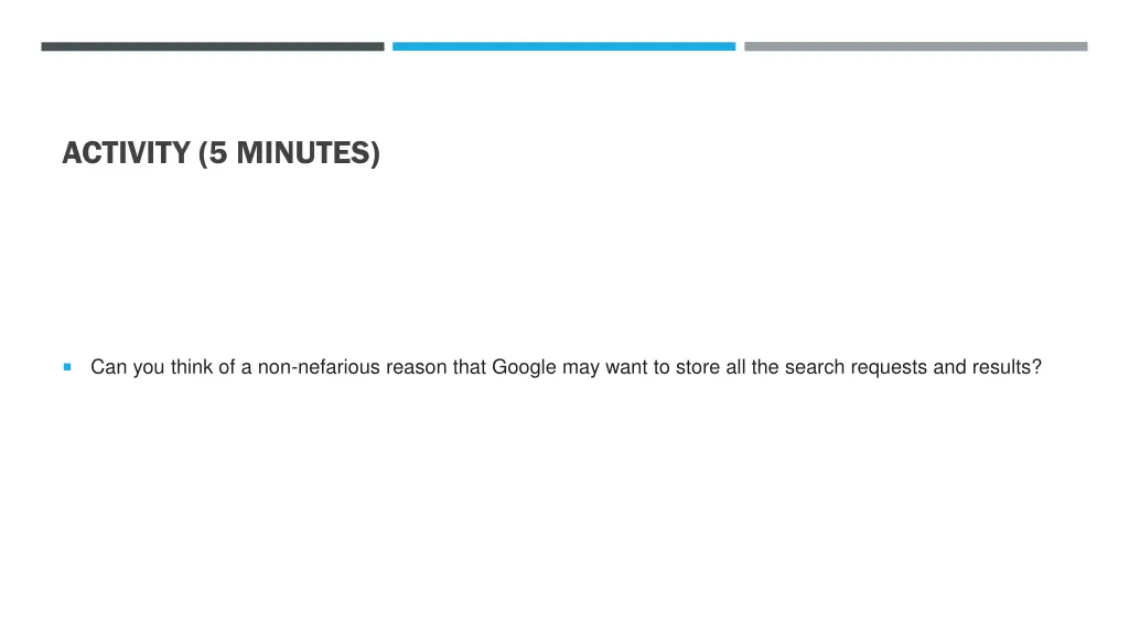 activity 5 minutes 1