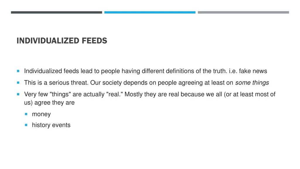 individualized feeds