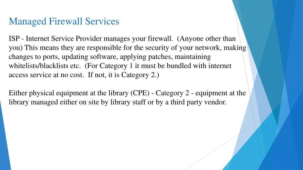 managed firewall services