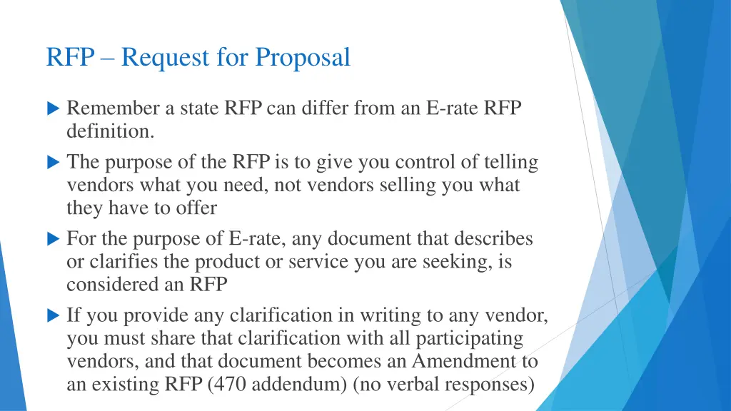 rfp request for proposal
