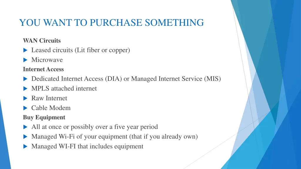 you want to purchase something
