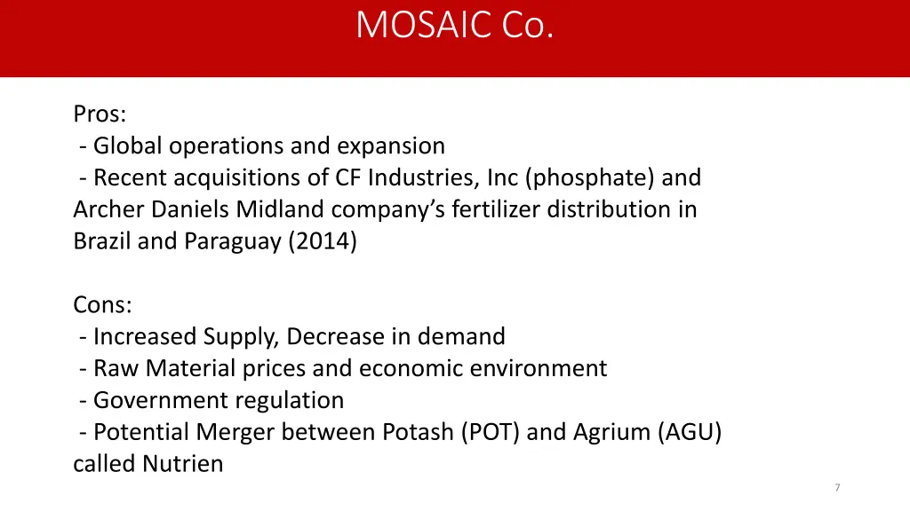mosaic co 1