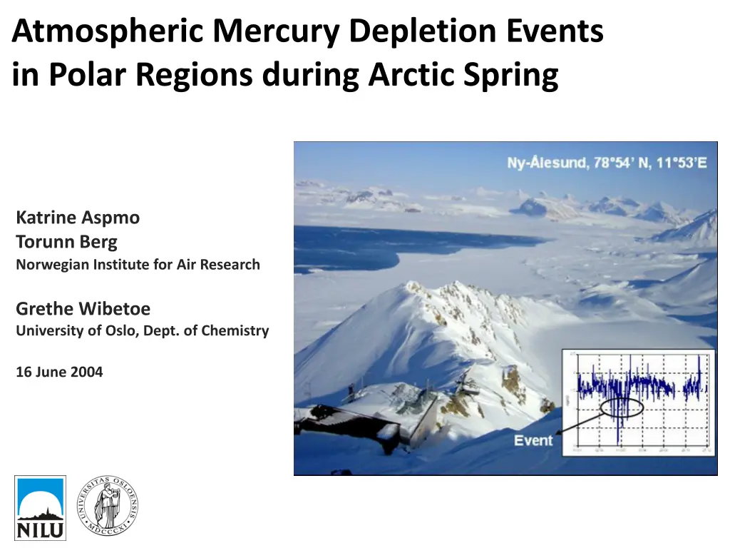 atmospheric mercury depletion events in polar