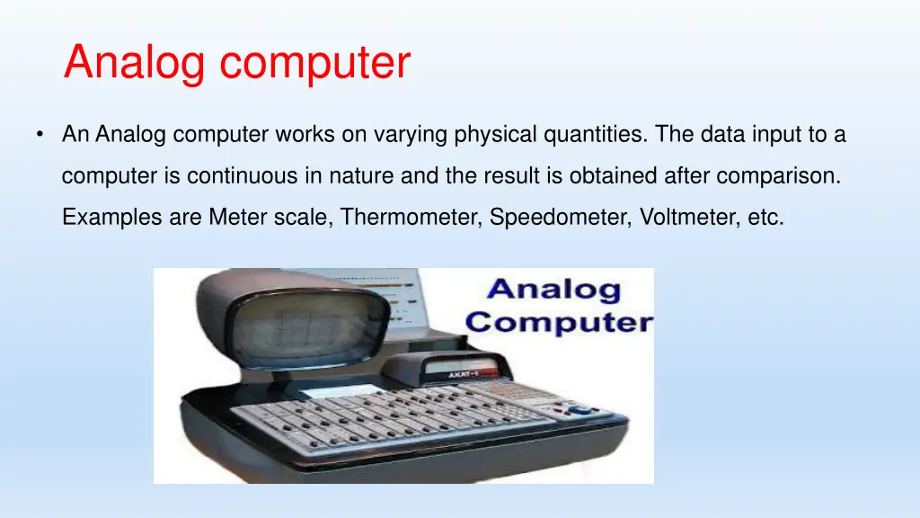 analog computer