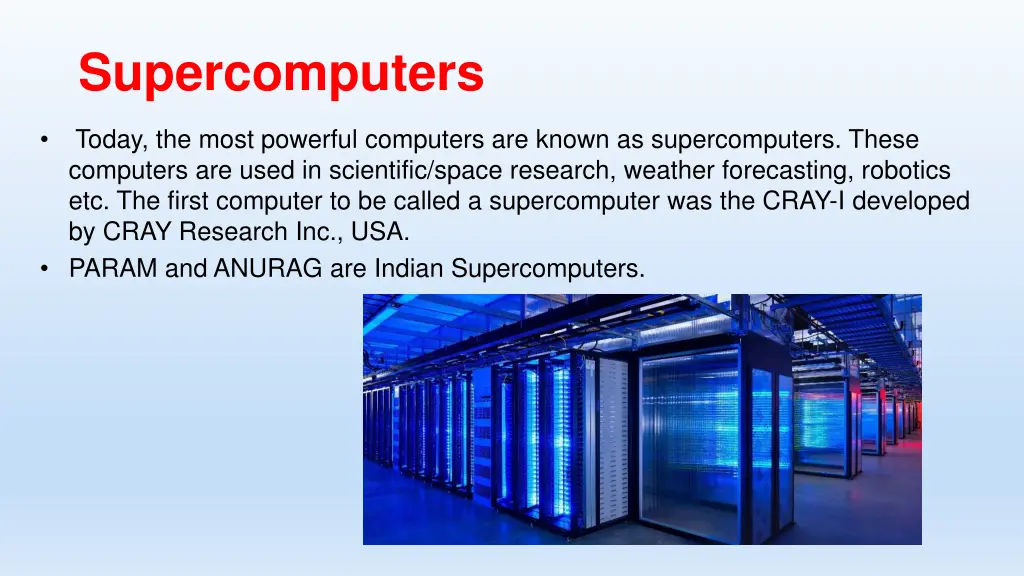 supercomputers