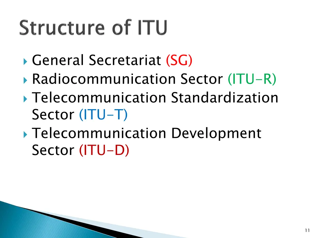 general secretariat sg radiocommunication sector