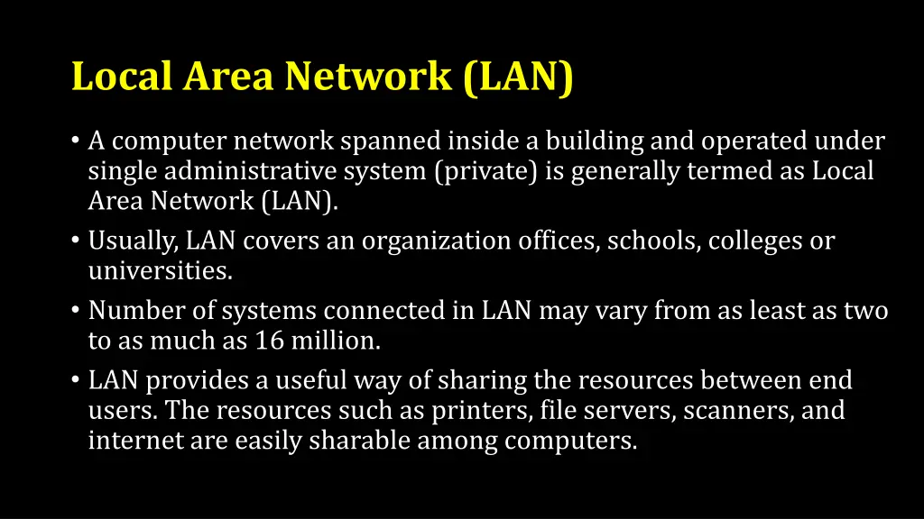 local area network lan