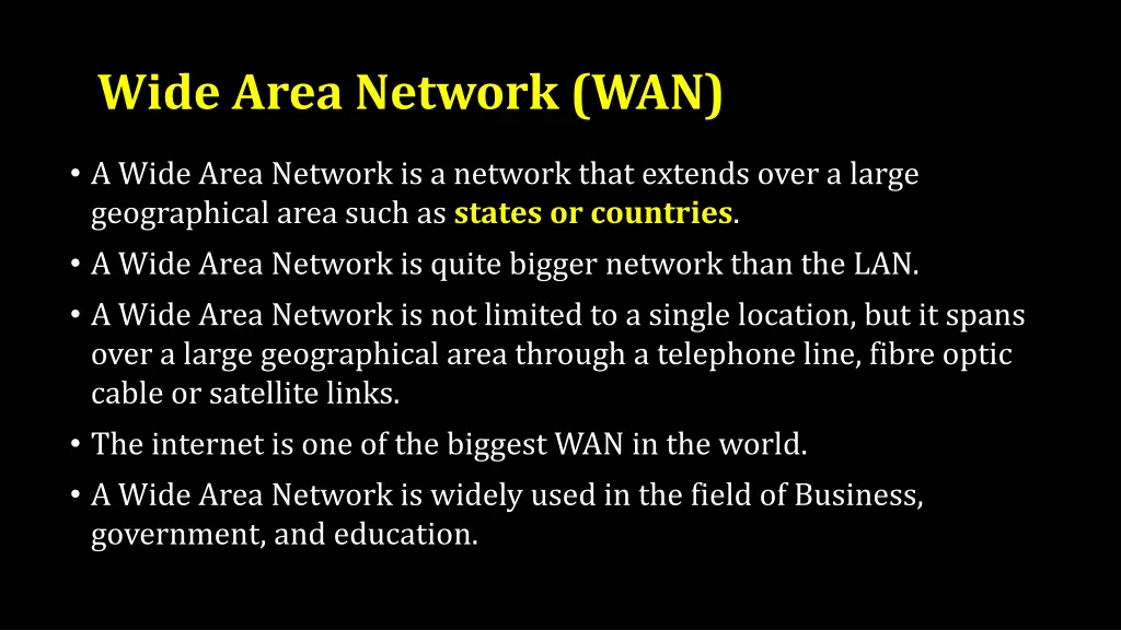 wide area network wan