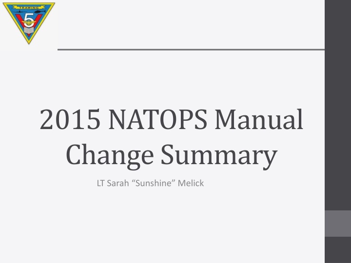 2015 natops manual change summary