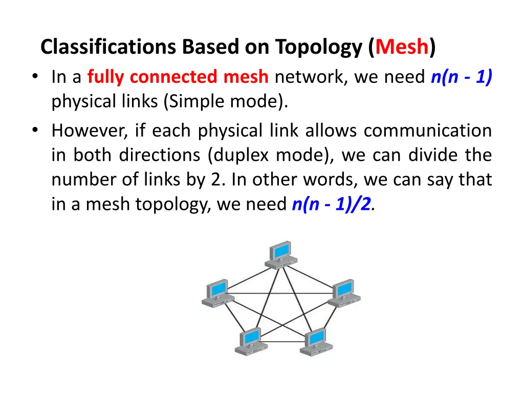 classifications based on topology mesh 1