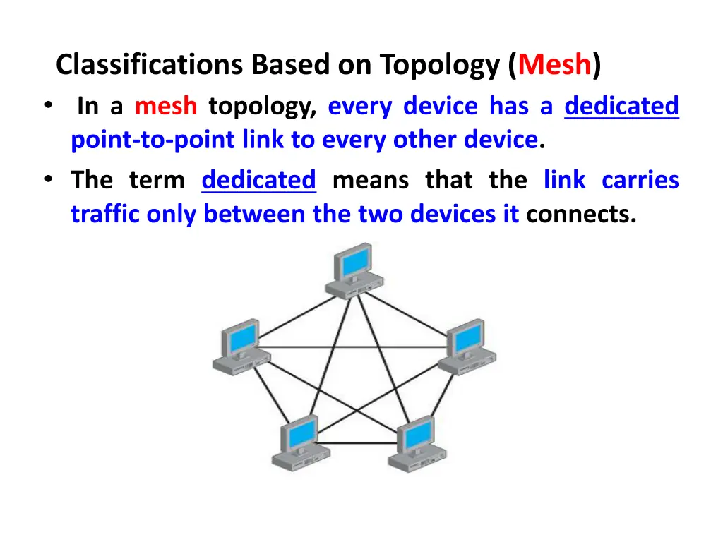 classifications based on topology mesh