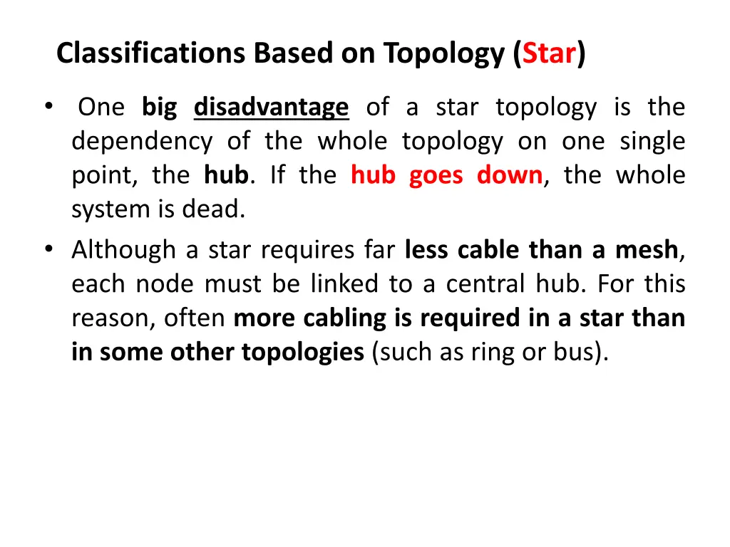 classifications based on topology star 3