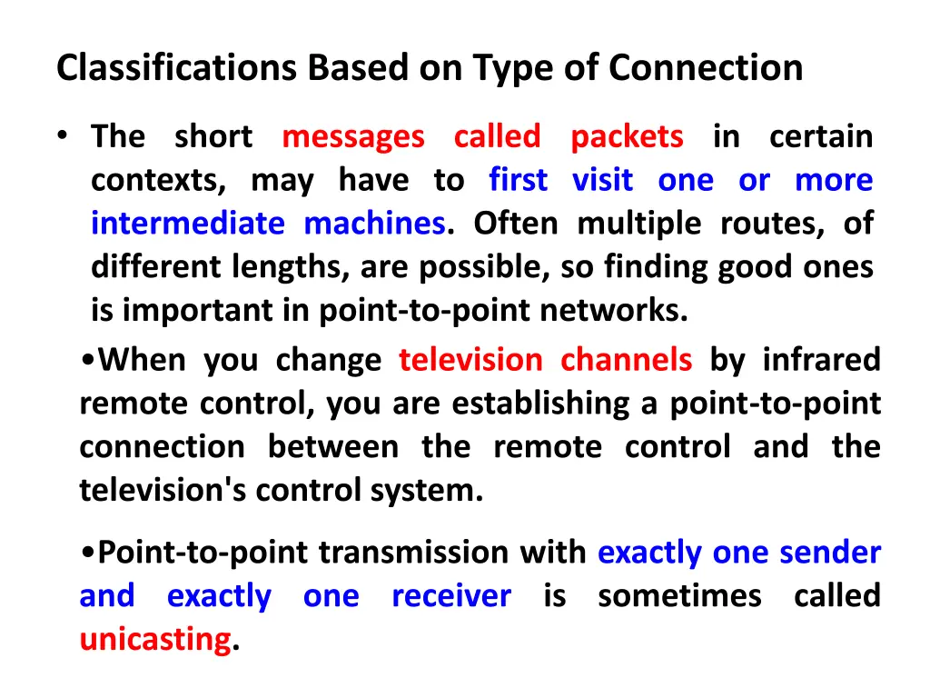 classifications based on type of connection 1