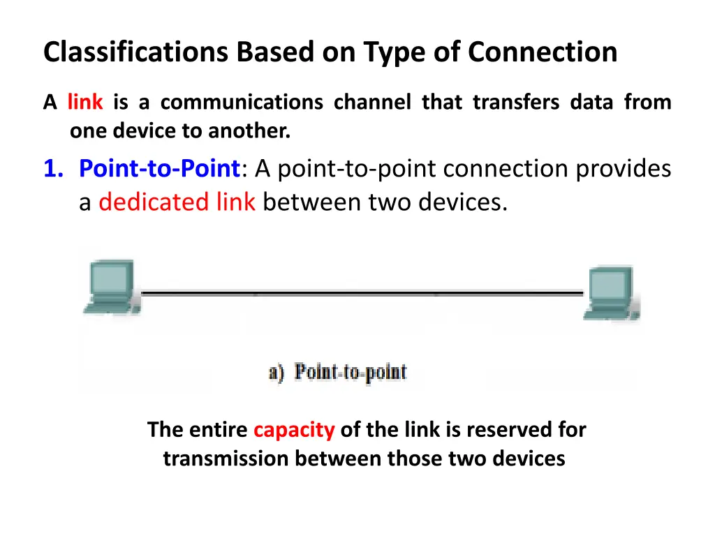 classifications based on type of connection
