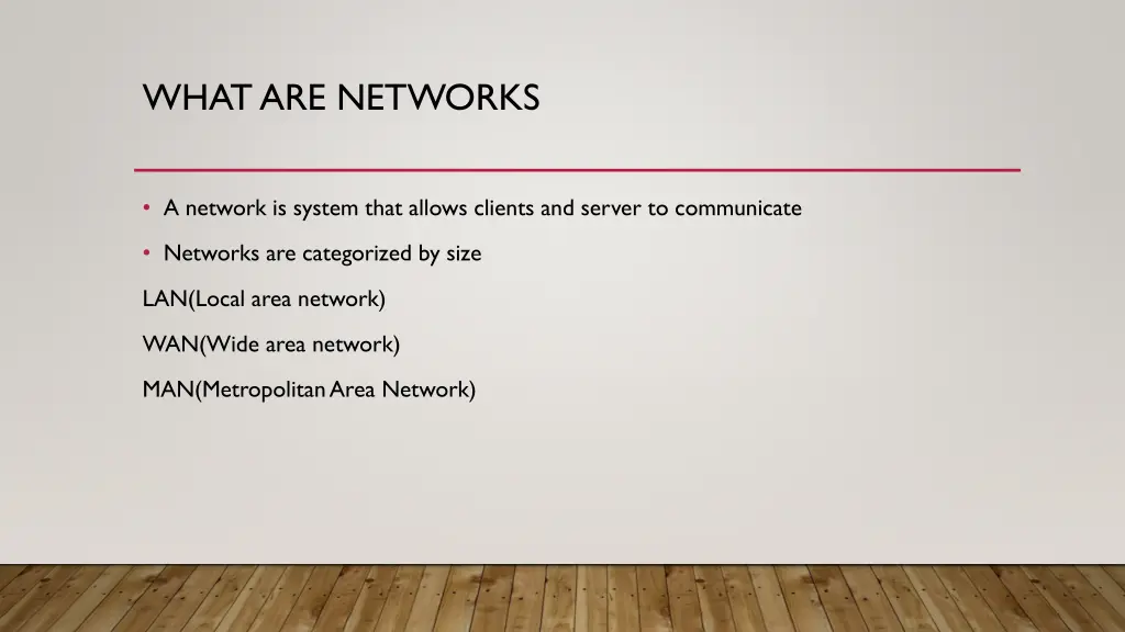 what are networks