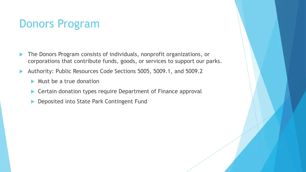 donors program