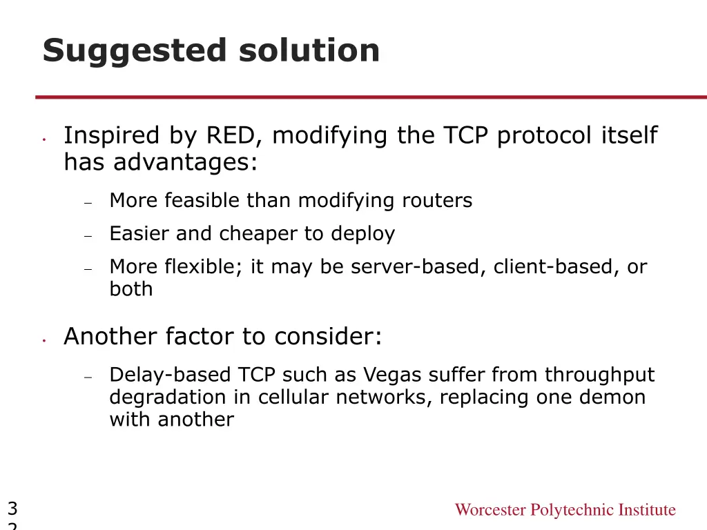 suggested solution