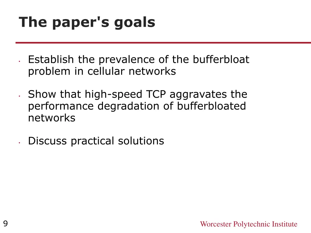 the paper s goals