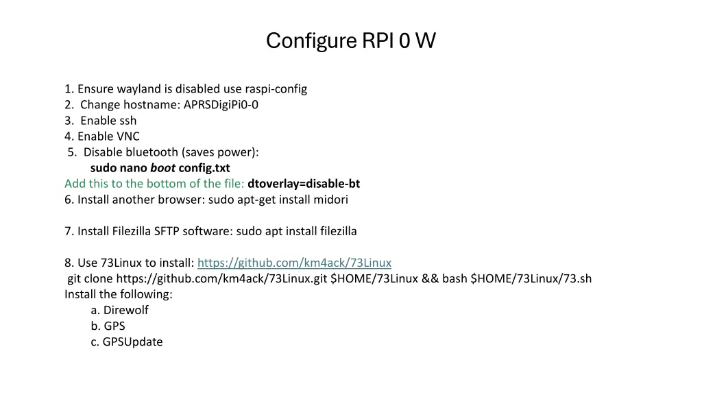configure rpi 0 w