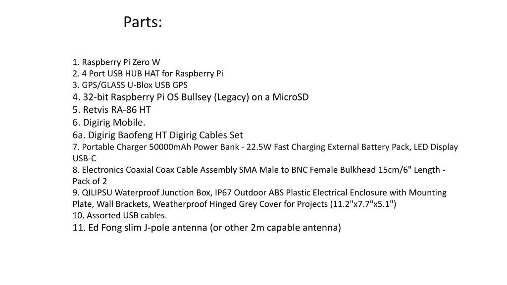 parts