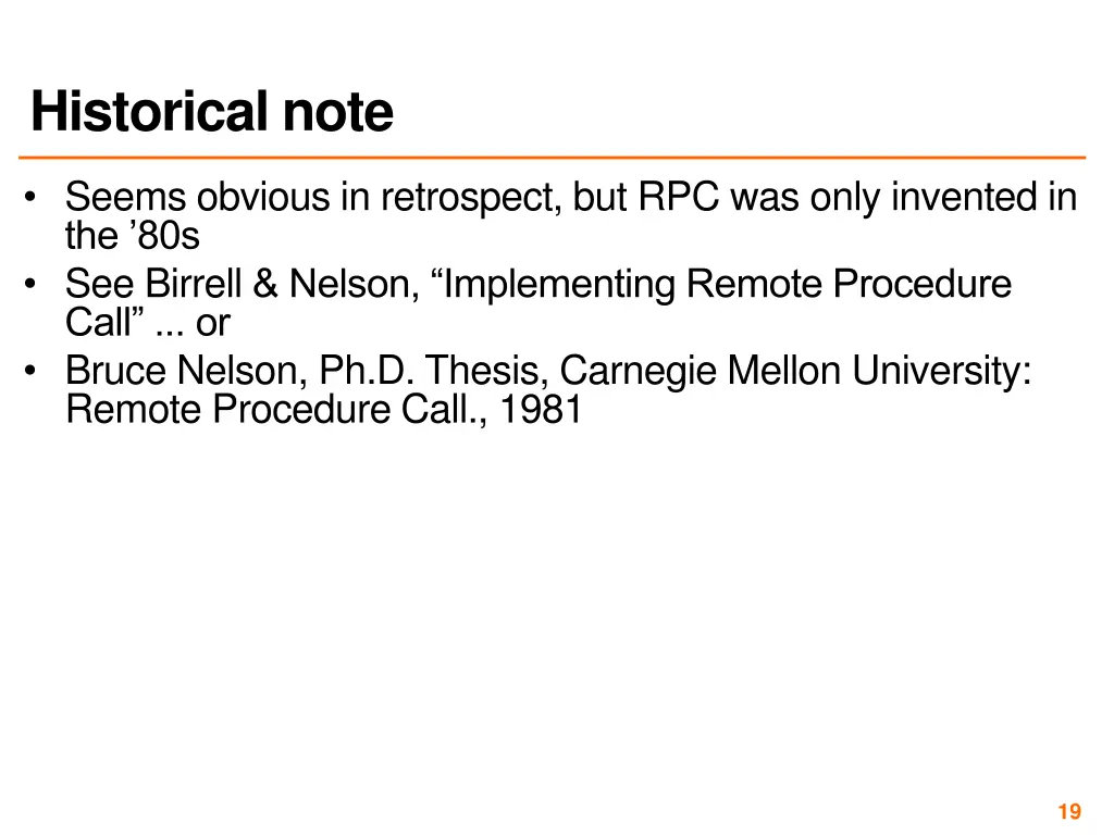 historical note