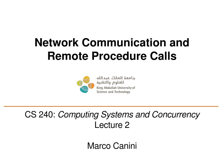 network communication and remote procedure calls