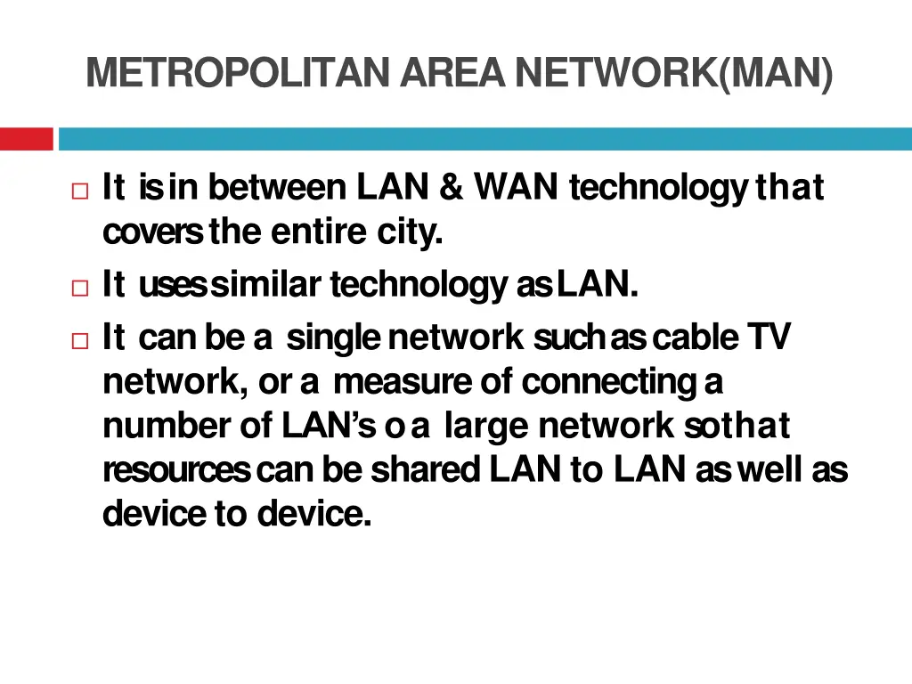 metropolitan areanetwork man