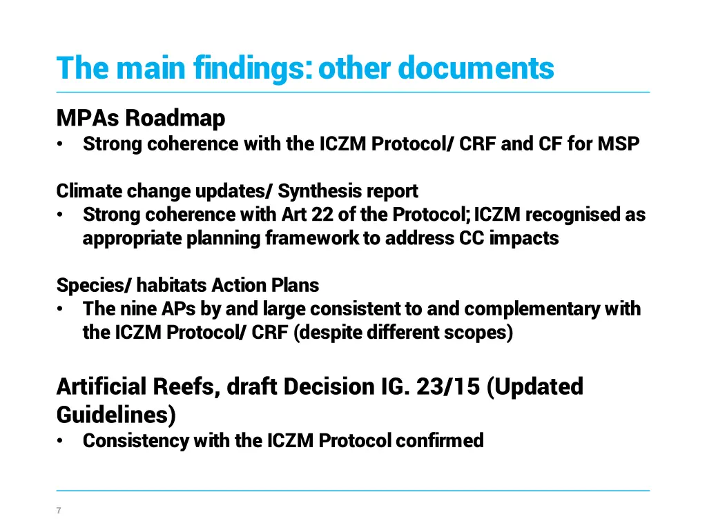the main findings other documents