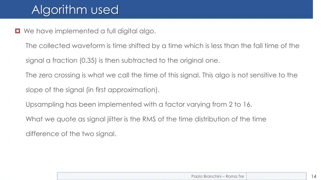 algorithm used